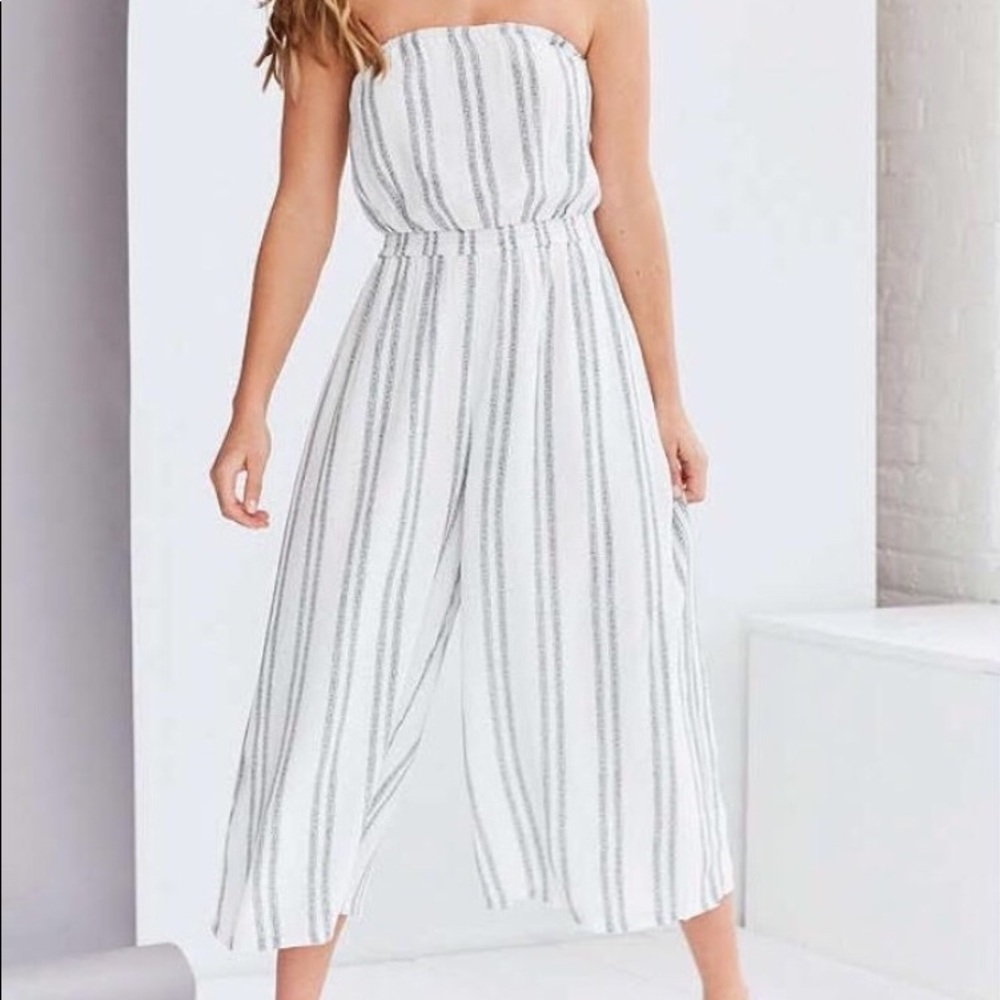UO Silence + Noise Strapless Jumpsuit